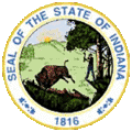 Indiana state seal.