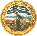 Iowa state seal.