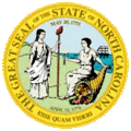 North Carolina state seal.