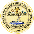Tennessee state seal.