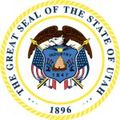 Utah state seal.